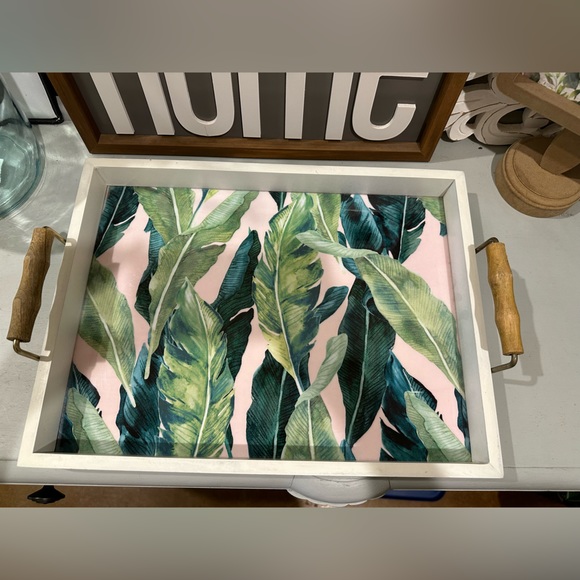 Thirstystone Other - New palm‎ print tray with bamboo handles